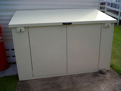 The Access metal shed - caravan storage from Asgard