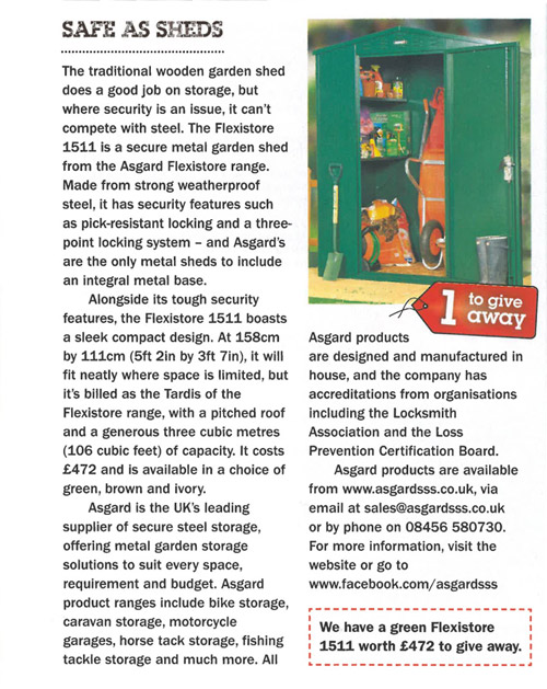 Asgard in Kitchen garden magazine