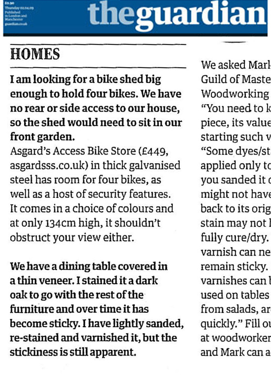 Metal Bike Storage In The Press