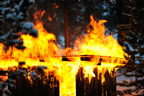 Fire resistant sheds