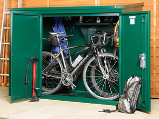 sheds | metal garden sheds | metal bike storage | motorcycle storage ...