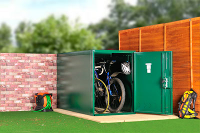 Twin bike locker