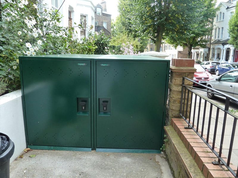 Bike Lockers Installed