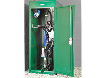 Vertical bike locker
