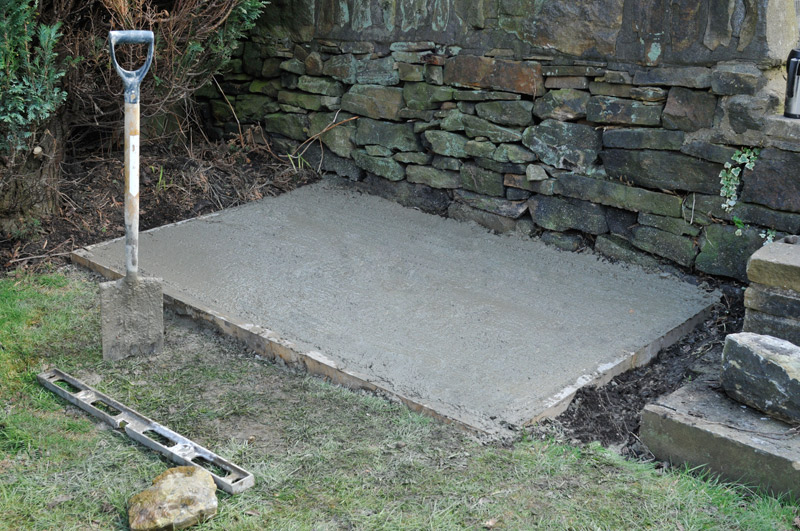 Building a garden shed base for your Asgard