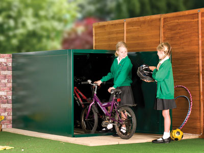 School bike lockers