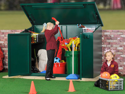 Secure playground storage