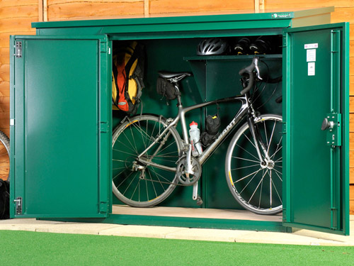 High security bike shed