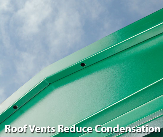 Shed Vents Reduce Condensation