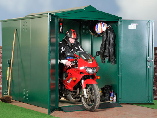 hardwearing motorcycle storage