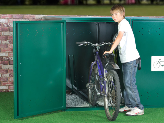 metal bike lockers from asgard