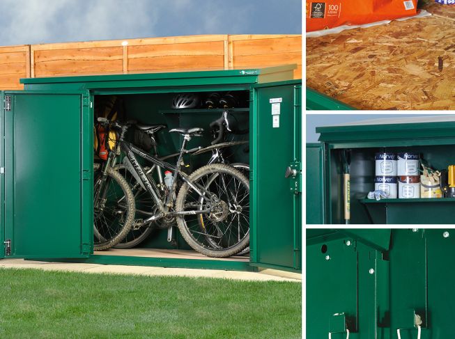 Bike shed shop security