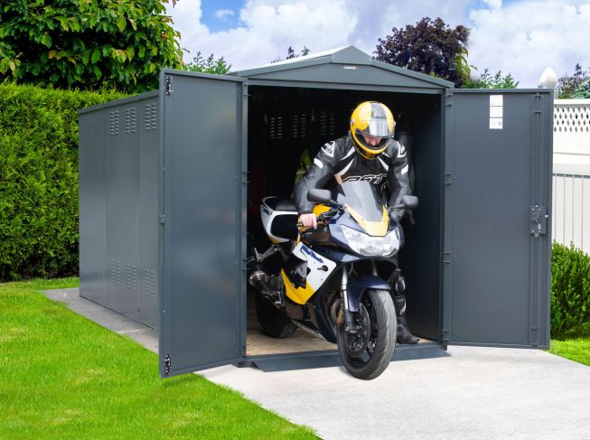 Motorcycle shelter store