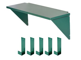 5 Hooks &  1 Shelf 