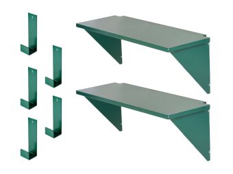 5 x Hooks & 2 x Shelves