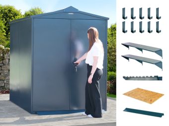 5x7 Metal Shed (The Centurion) - Bundle Discount