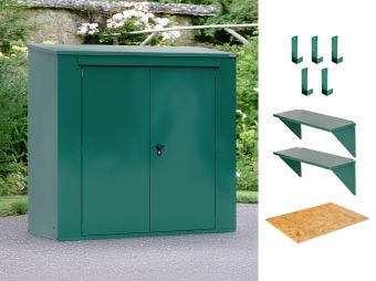 7x3 Metal Garden & Bike Shed (Trojan Plus E ) - Bundle Discount