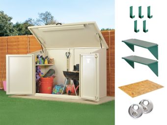 7x4 Caravan Site Storage (The Access) - 3 Point Locking - Bundle Deal 