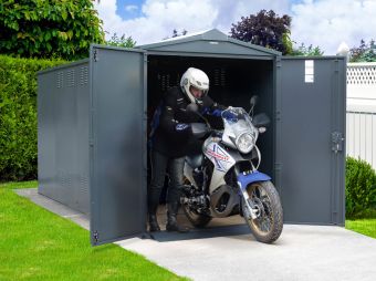Police Approved Motorbike Garage For Storage