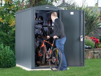 Asgard Bike Shed for 2 Bikes - Walk in Shed