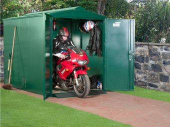 Asgard Motorcycle Storage Shed - Secured by Design - Police Approved Motorbike Storage