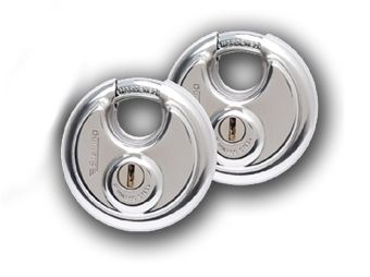 Disc padlocks for Asgard Access shed range