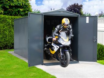 Police Approved Motorbike Garage For Storage