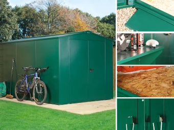 Gladiator XL Shed - weatherproof and secure
