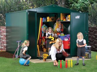 Large storage for school and playground equipment