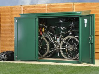 Police Approved - High security Metal Bike Storage for up to 3 bikes