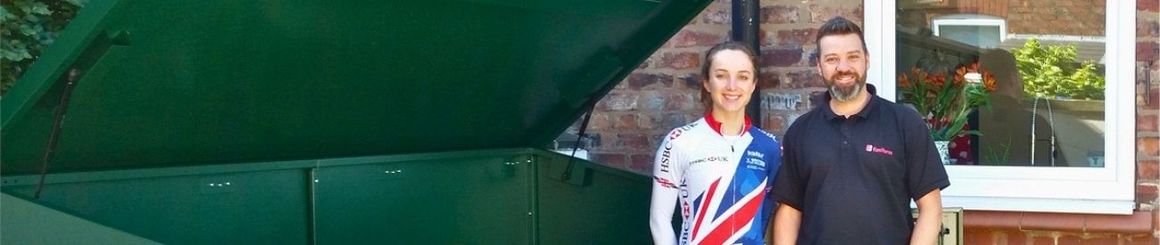Asgard bike shed installation
