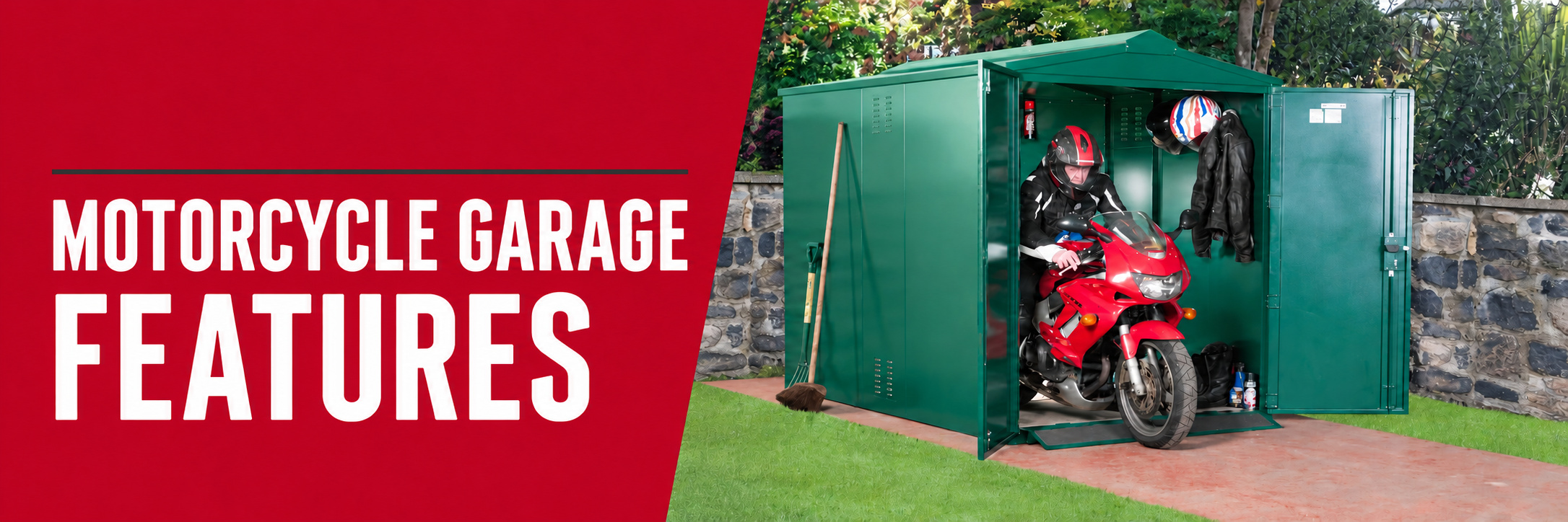 Asgard Motorcycle Garage Features 