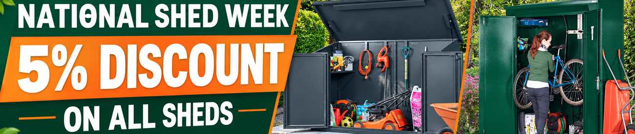 Save on your metal garden shed this week only