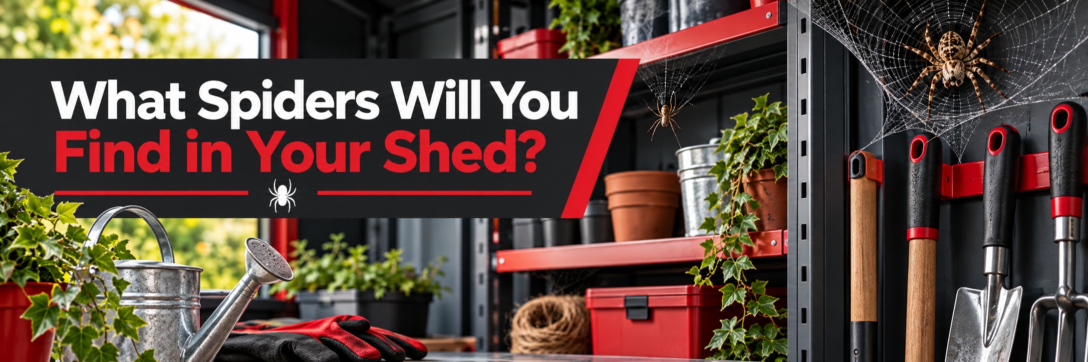 What type of spider will YOU find in your shed?