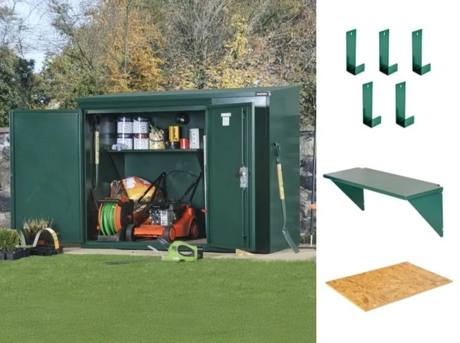 ロストラータ 3 Garden storage - Complete Annexe garden shed store pack Asgard