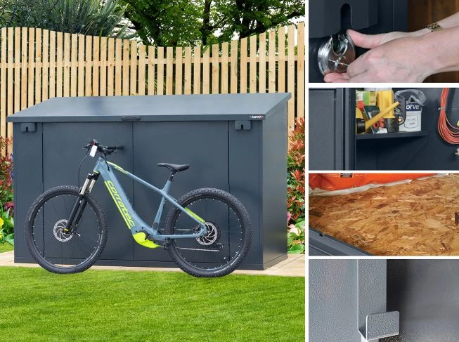 E Bike Storage Complete bike storage pack for Storing charging Electric Bikes Asgard