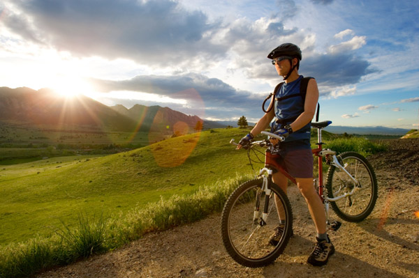 Man on bike