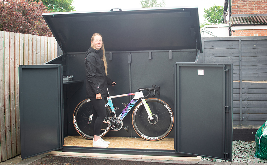 Alice Barnes' Asgard Bike Storage Shed