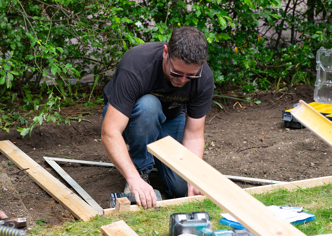 Installing an concrete shed base for an Asgard shed