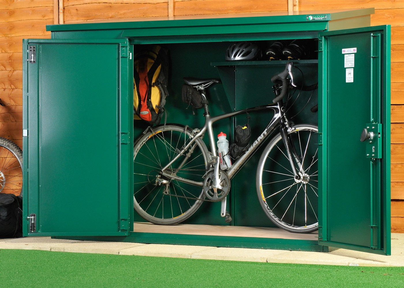 Asgard annexe secure bicycle storage shed