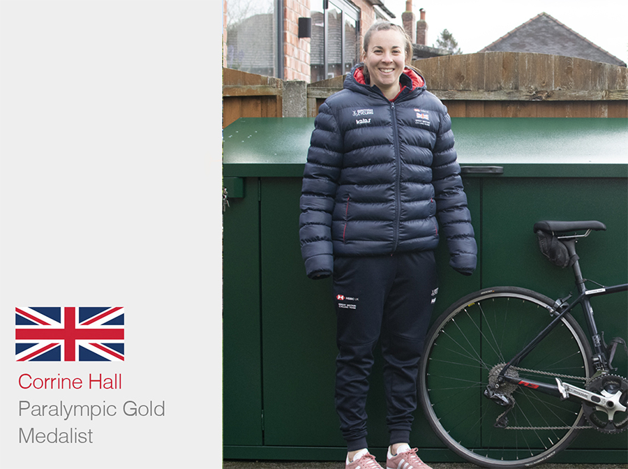 Asgard Sheds & Paralympian Corrine Hall 