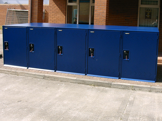 Asgard bike lockers as used by the Police