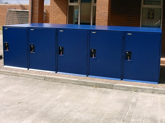 Asgard bike lockers as used by the Police