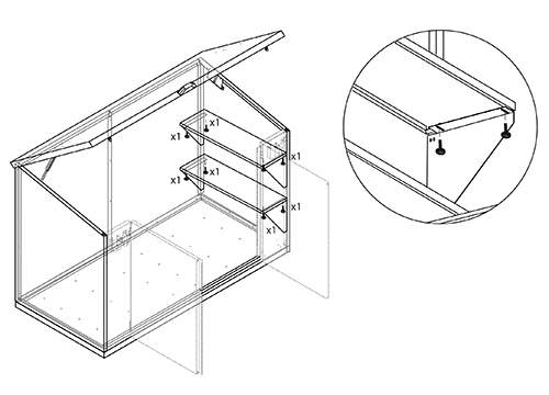 Asgard easy fit shelfs for metal sheds