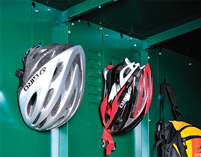 Asgard metal bike shed storage hooks