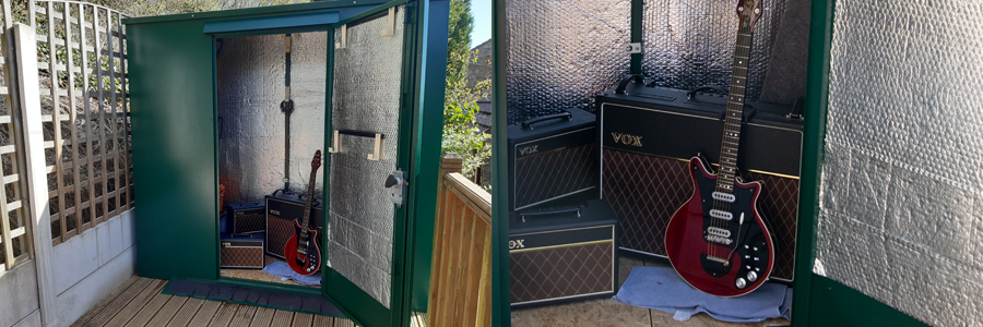 Storage shed - Brian May Super Guitar, Guitar Storage