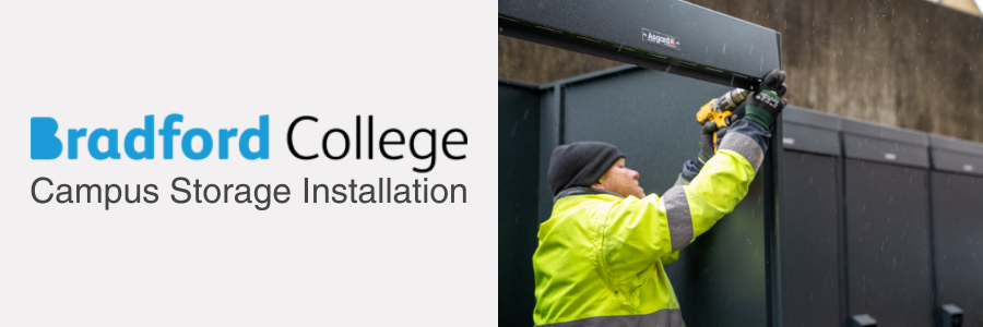 Bradford College chooses Asgard Vertical Bike Lockers for Campus