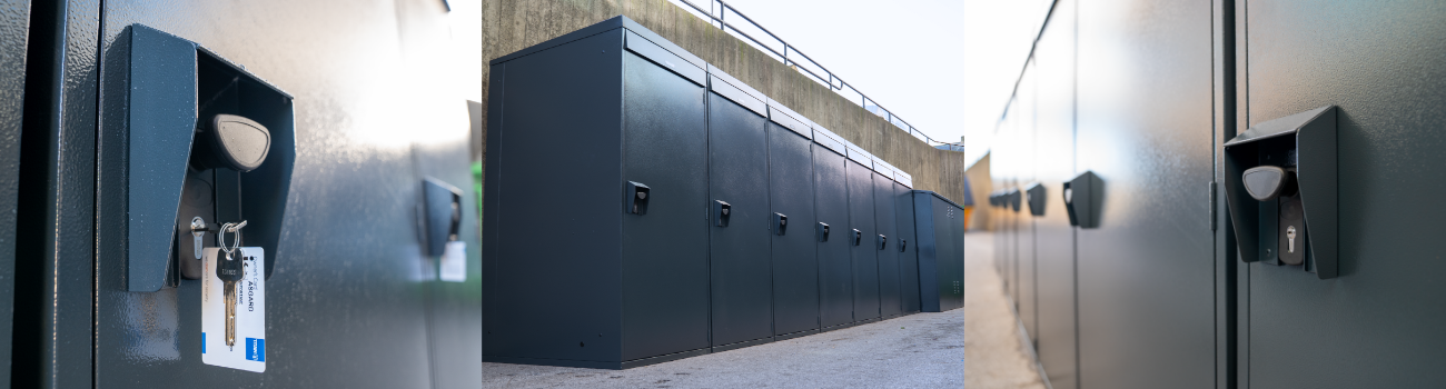 Installed Vertical Lockers on Bradford College campus