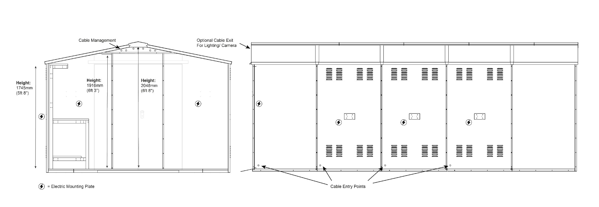 Garrison garden building with power