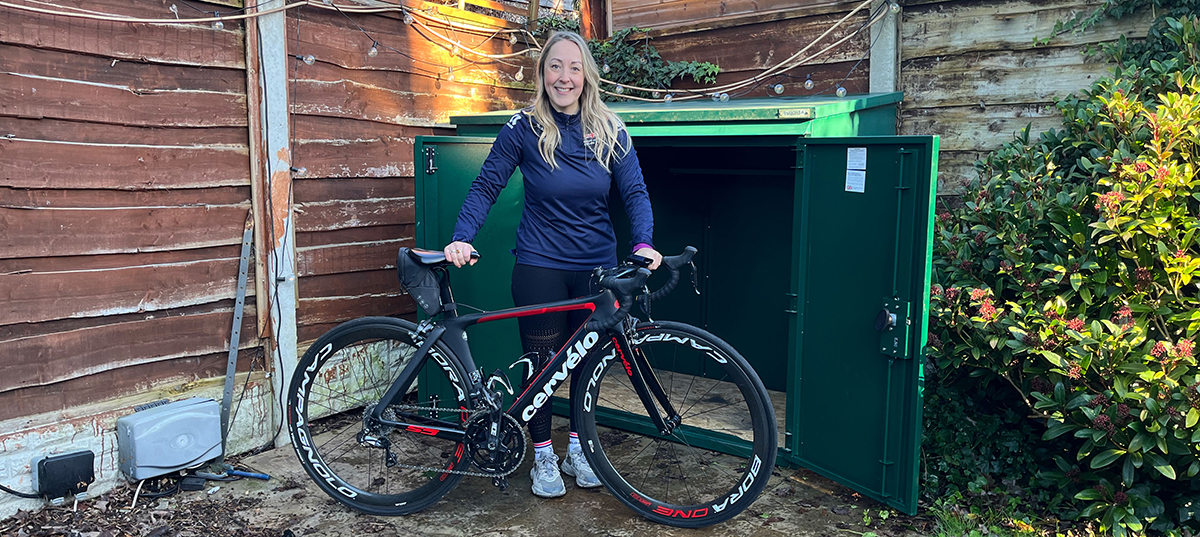 Helen Scott Bike Storage Shed Move